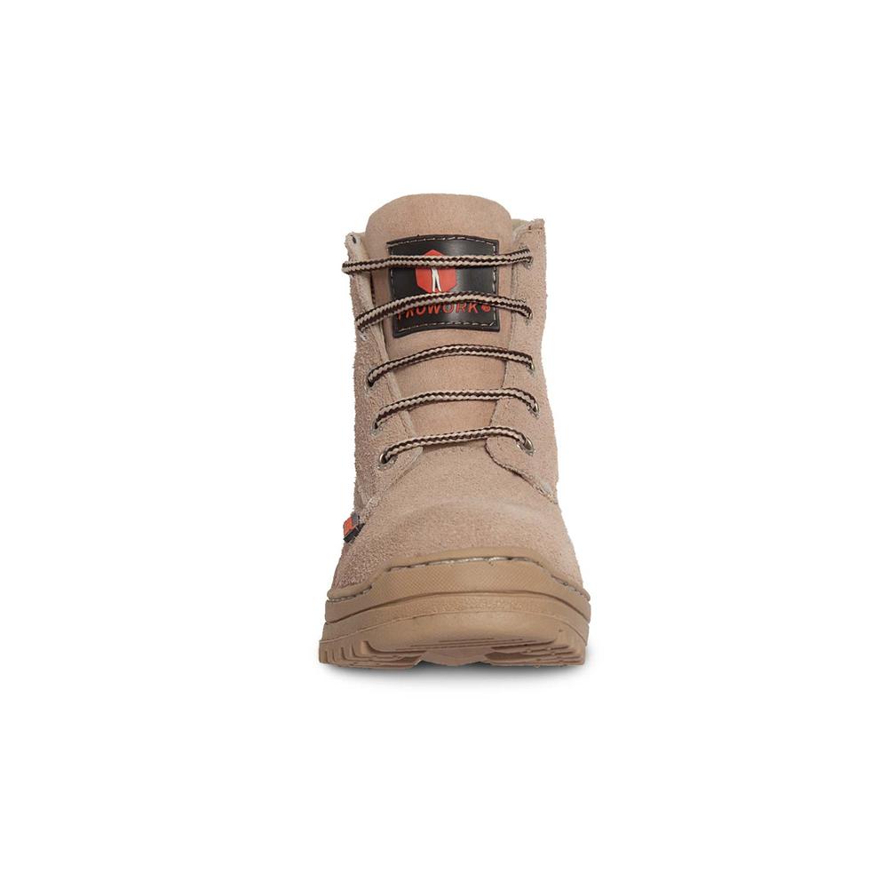 Foto 5 pulgar | Bota Mujer Industrial Tactica Trabajo Vaquera Seguridad P05 Beige