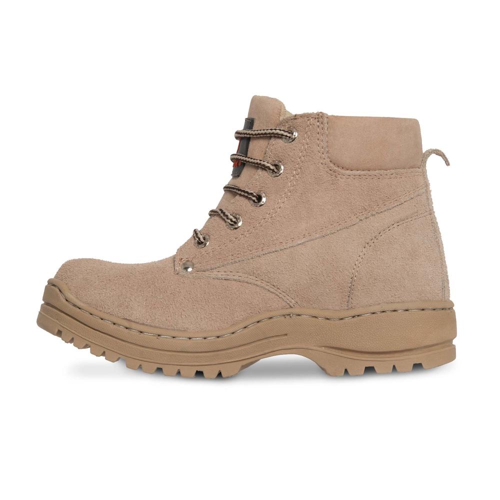 Foto 6 pulgar | Bota Mujer Industrial Tactica Trabajo Vaquera Seguridad P05 Beige