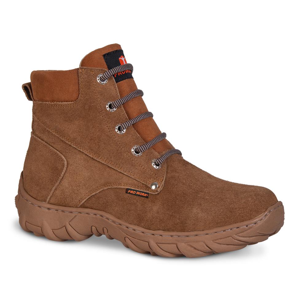 Foto 1 | Bota Tactica Hombre Militar Industrial Trabajo Botines P09 Cafe
