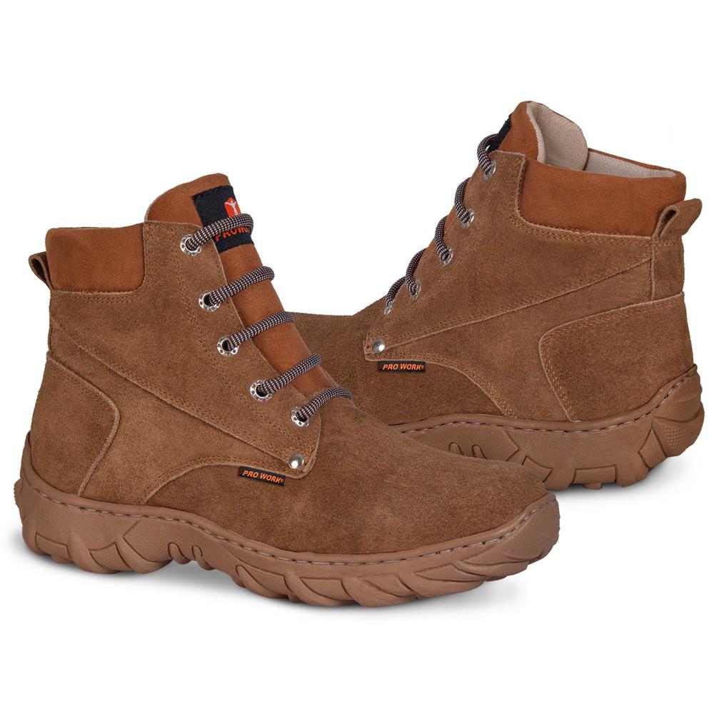 Foto 2 | Bota Tactica Hombre Militar Industrial Trabajo Botines P09 Cafe