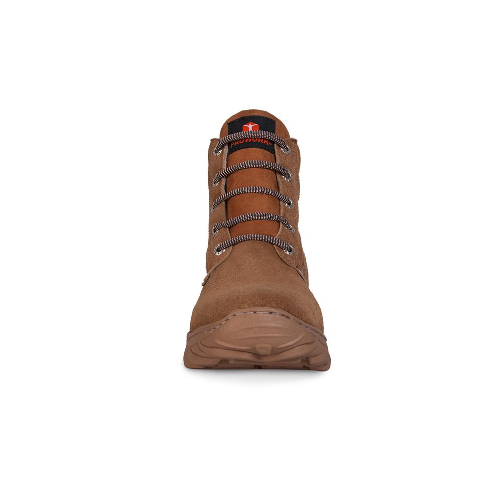 Foto 4 | Bota Tactica Hombre Militar Industrial Trabajo Botines P09 Cafe