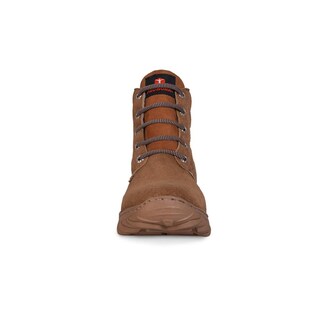 Foto 4 | Bota Tactica Hombre Militar Industrial Trabajo Botines P09 Cafe