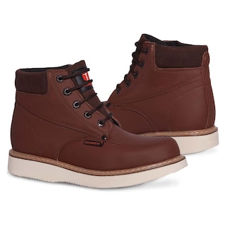 Foto 2 | Bota Hombre Industrial Tactica Trabajo Vaquera Seguridad P07 Color Marrón
