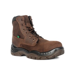 Foto 7 | Bota de Seguridad de Piel Encerada Vanvien Wiz Marrón para Hombre