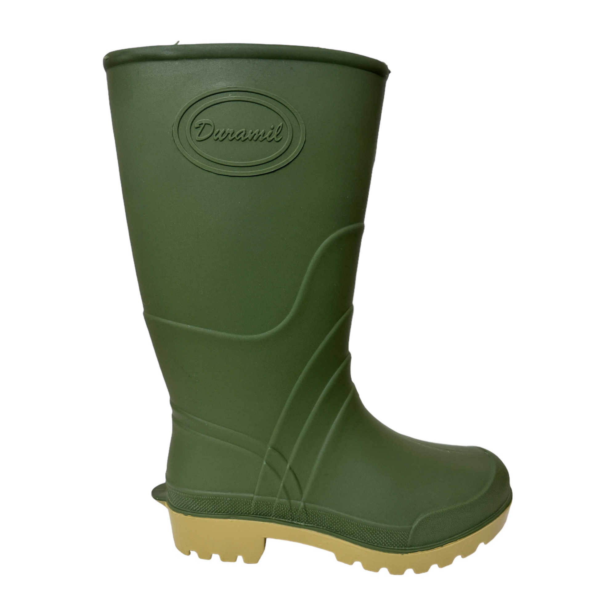 Bota Duramil Para Hombre Verde Militar