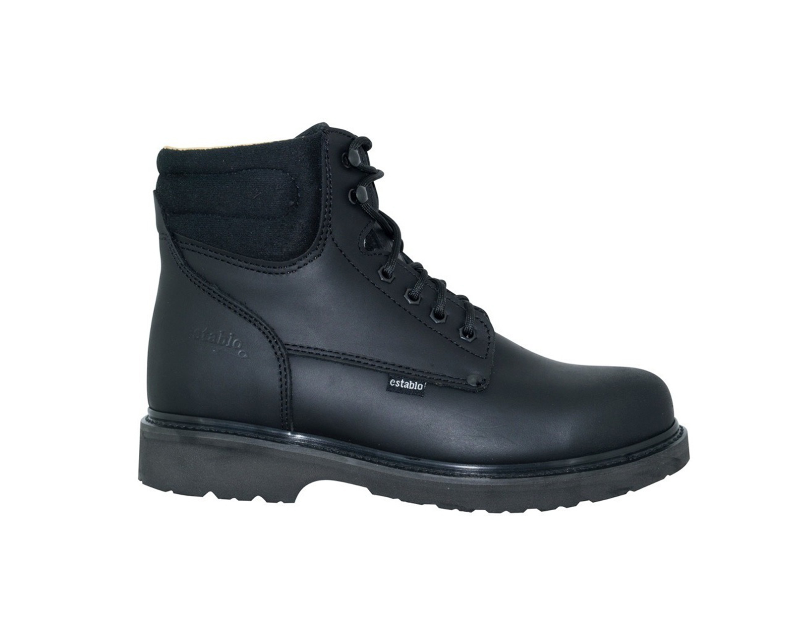Foto 1 | Bota De Trabajo Con Casquillo Establo 504 Negro Grasso