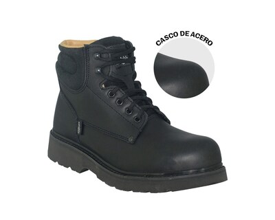 Foto 2 | Bota De Trabajo Con Casquillo Establo 504 Negro Grasso