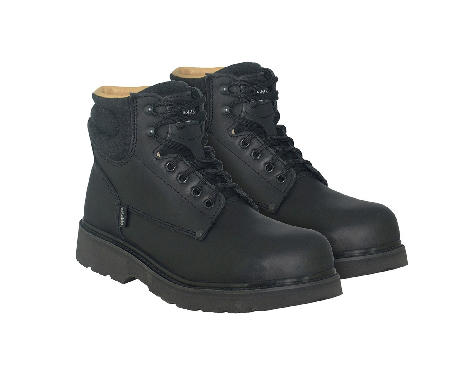 Foto 3 | Bota De Trabajo Con Casquillo Establo 504 Negro Grasso