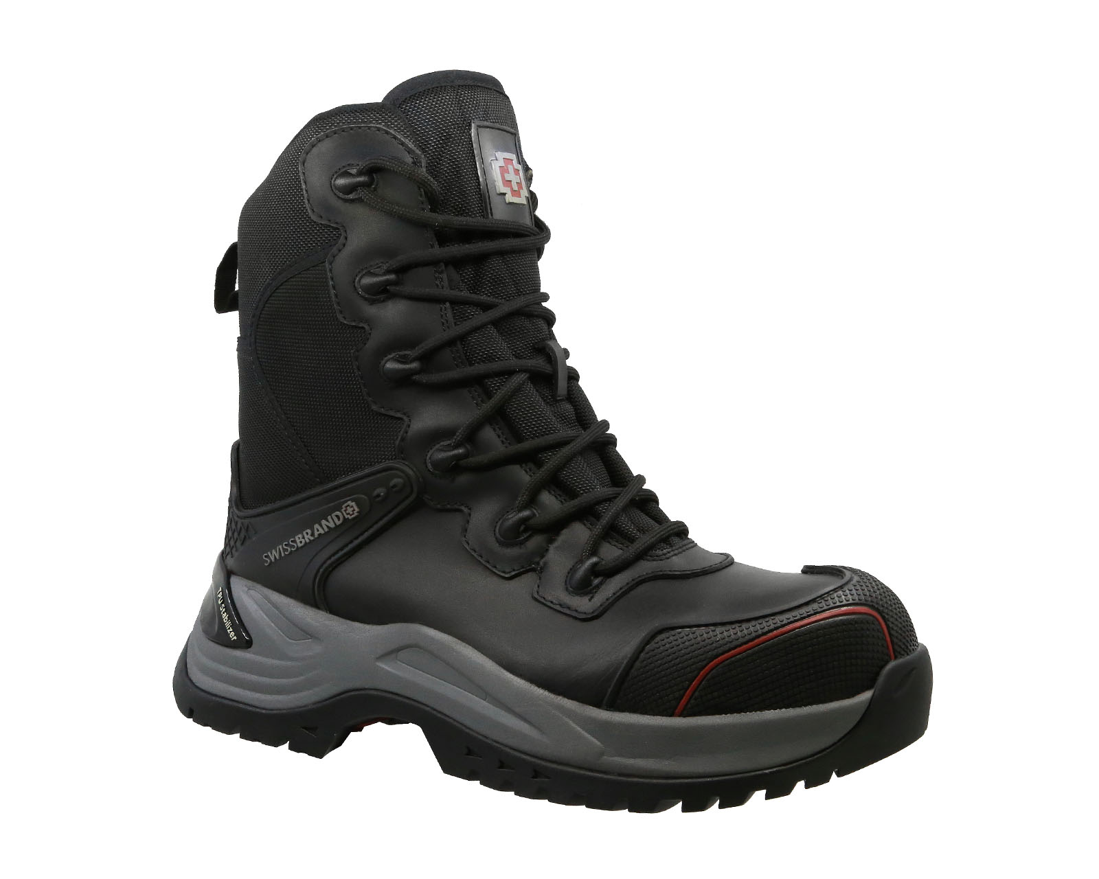 Foto 2 pulgar | Bota Industrial Swissbrand Worb 922 Negro Para Hombre