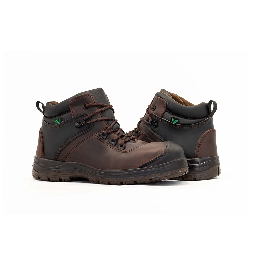 Foto 9 pulgar | Bota De Seguridad Vanvien Omega Chocolate De Piel Encerada