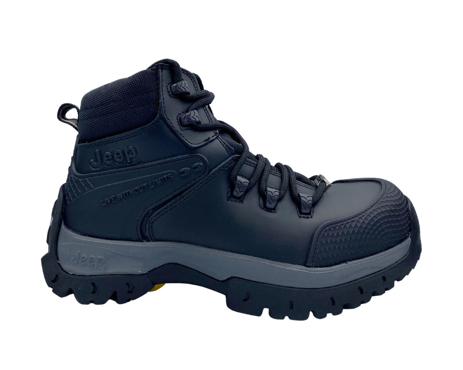 Bota Industrial Jeep Modelo 3560 Con Casco Policarbonato