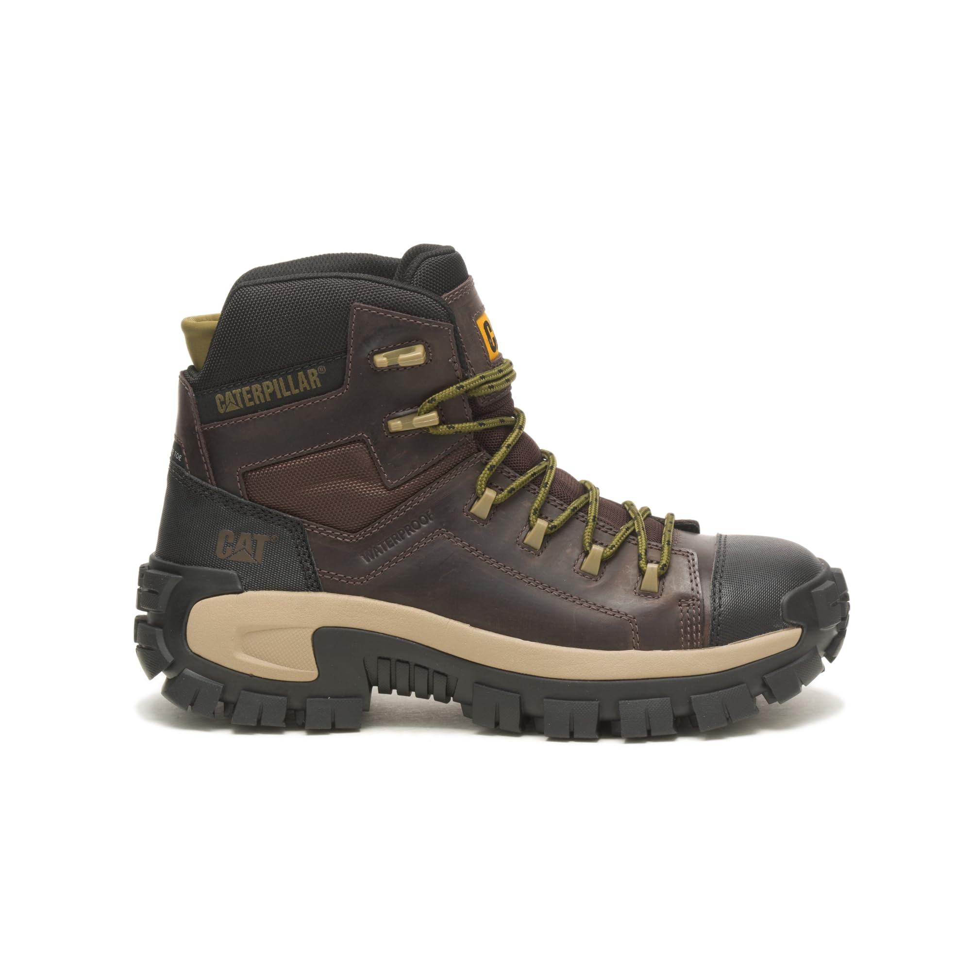 Foto 2 pulgar | Bota De Trabajo Caterpillar Invader Hiker Impermeable Para Hombre, Color Café - Venta Internacional.