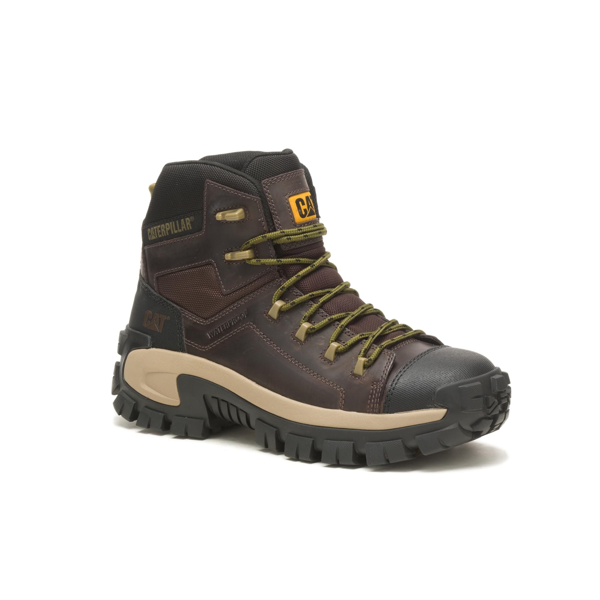 Foto 3 pulgar | Bota De Trabajo Caterpillar Invader Hiker Impermeable Para Hombre, Color Café - Venta Internacional.