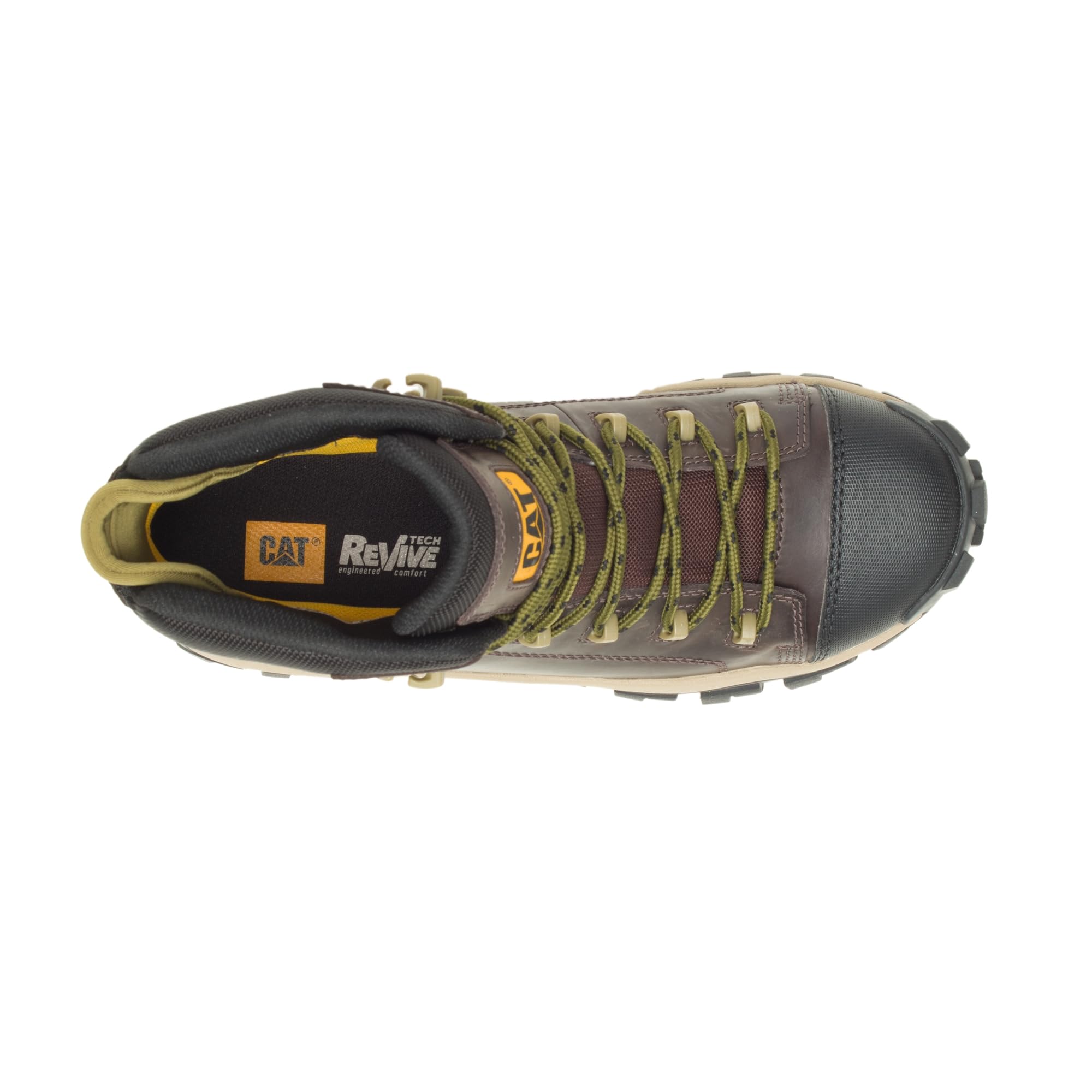 Foto 8 pulgar | Bota De Trabajo Caterpillar Invader Hiker Impermeable Para Hombre, Color Café - Venta Internacional.