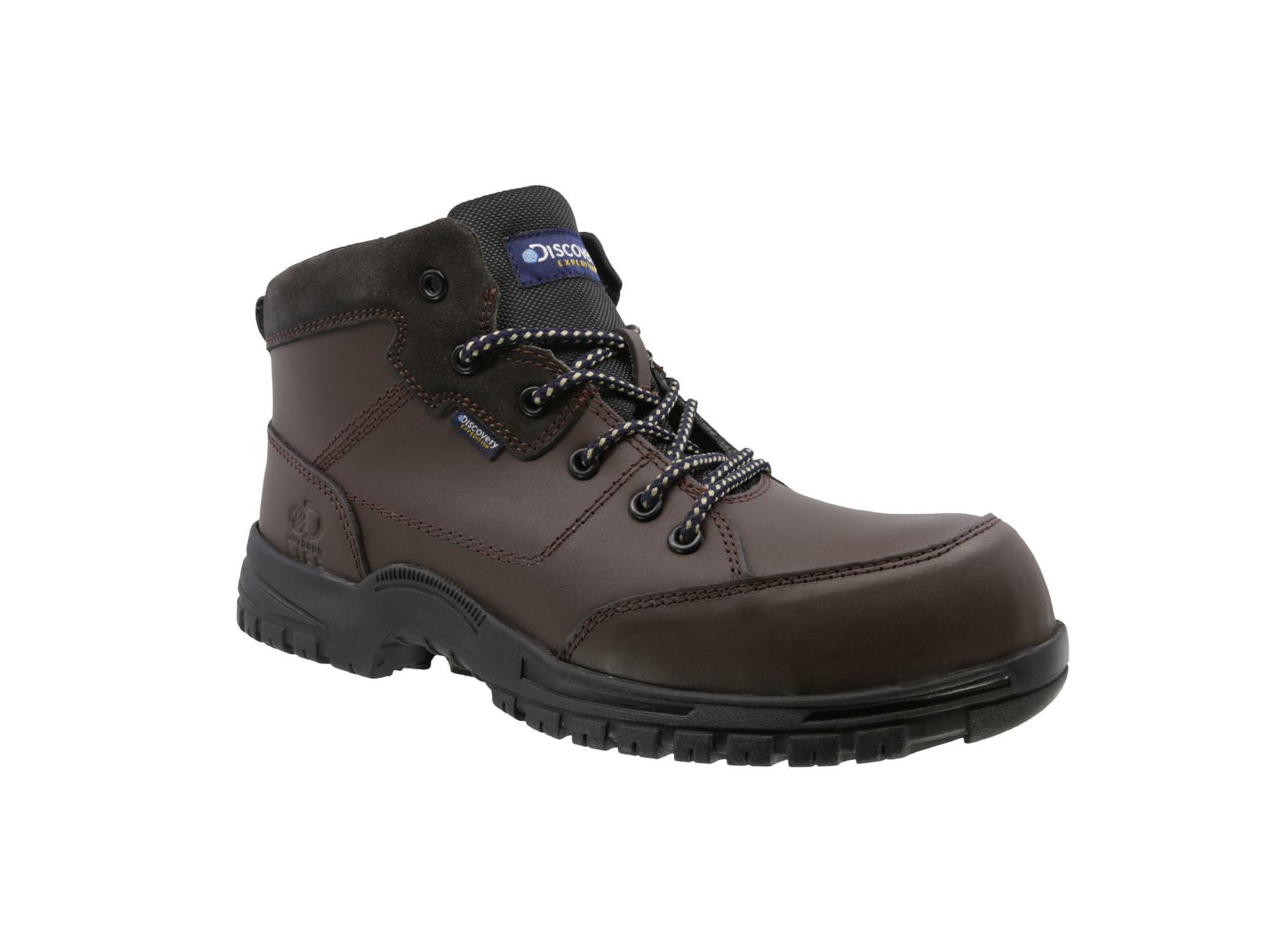 Foto 2 pulgar | Bota Industrial Discovery Jasper 2449 Café Para Hombre