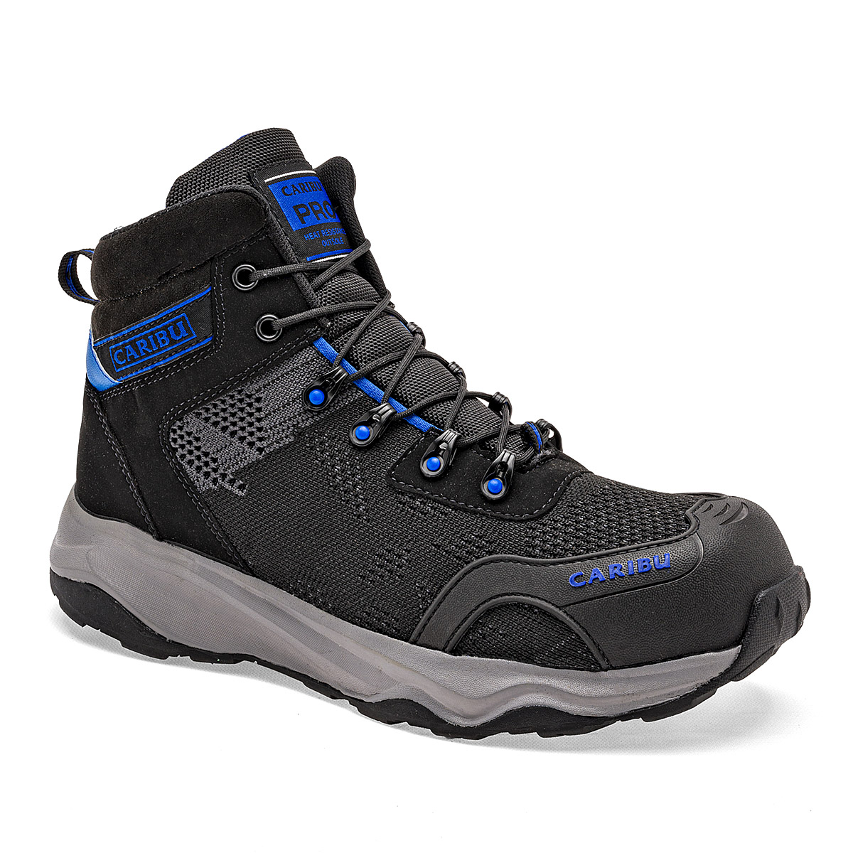 Caribu Zapato Industrial Para Hombre Negro