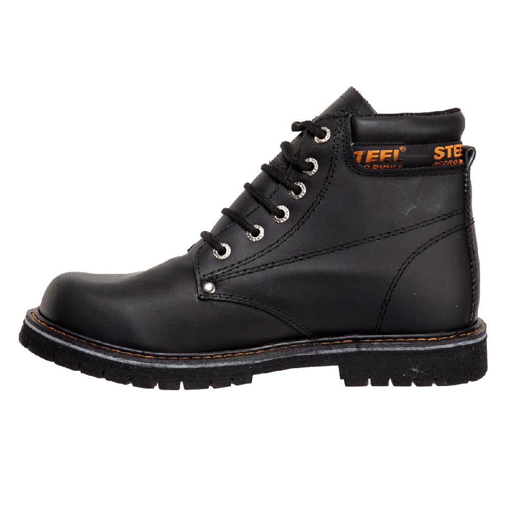 Foto 5 pulgar | Botas Hombre Industriales Steel Boost Negro