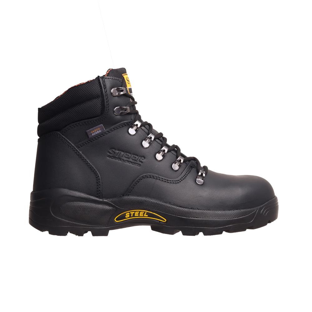 Foto 1 | Botas Industriales Hombre Steel Boost Trabajo Negro