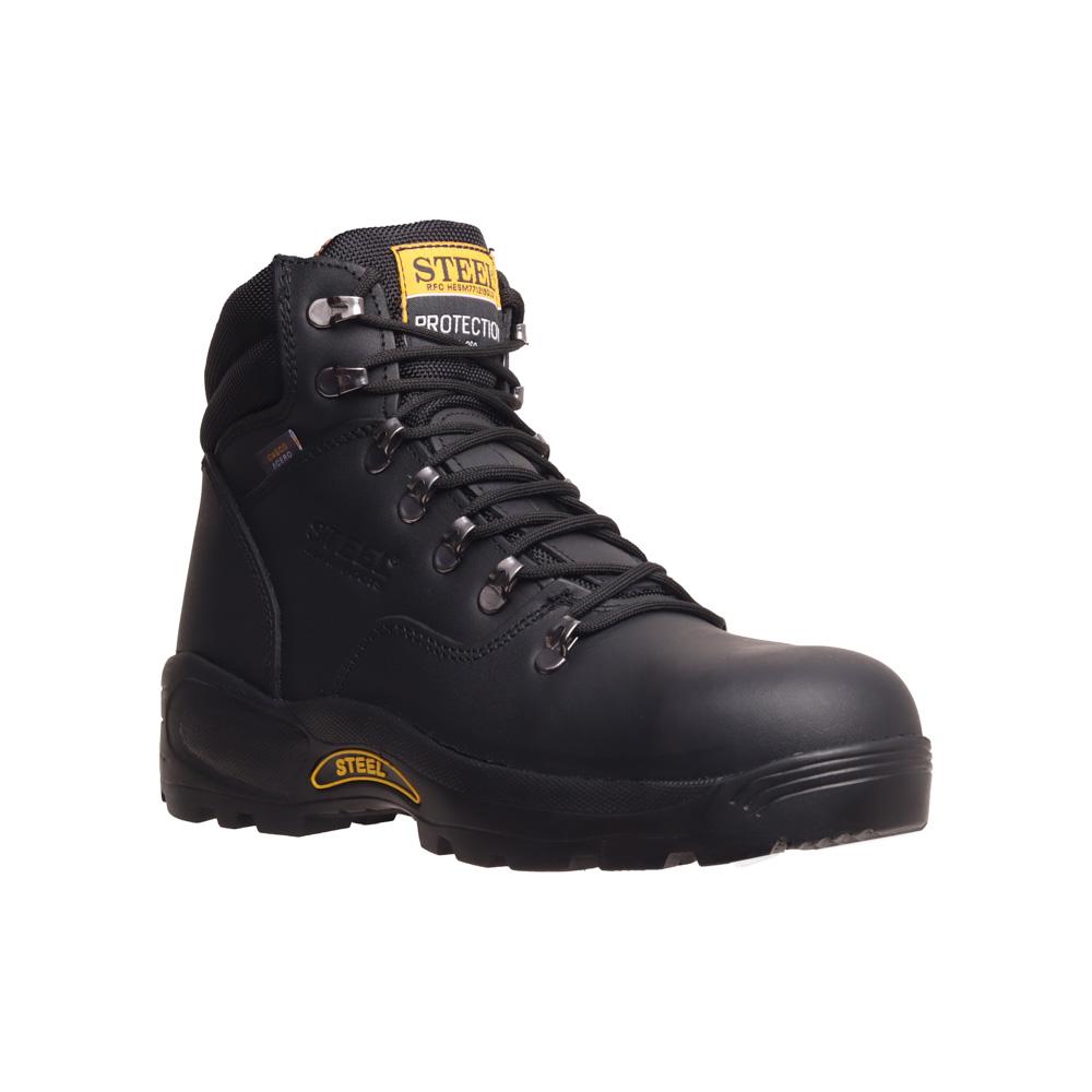 Foto 2 | Botas Industriales Hombre Steel Boost Trabajo Negro