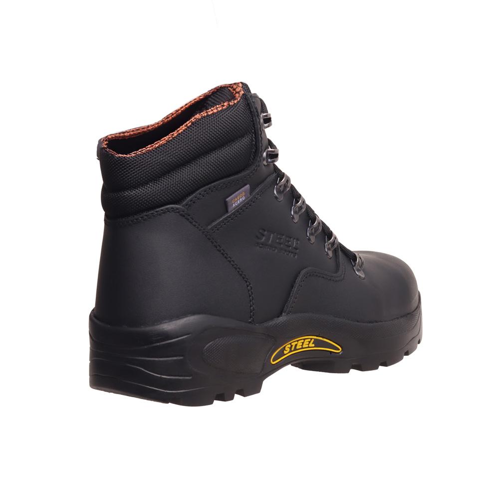 Foto 4 pulgar | Botas Industriales Hombre Steel Boost Trabajo Negro