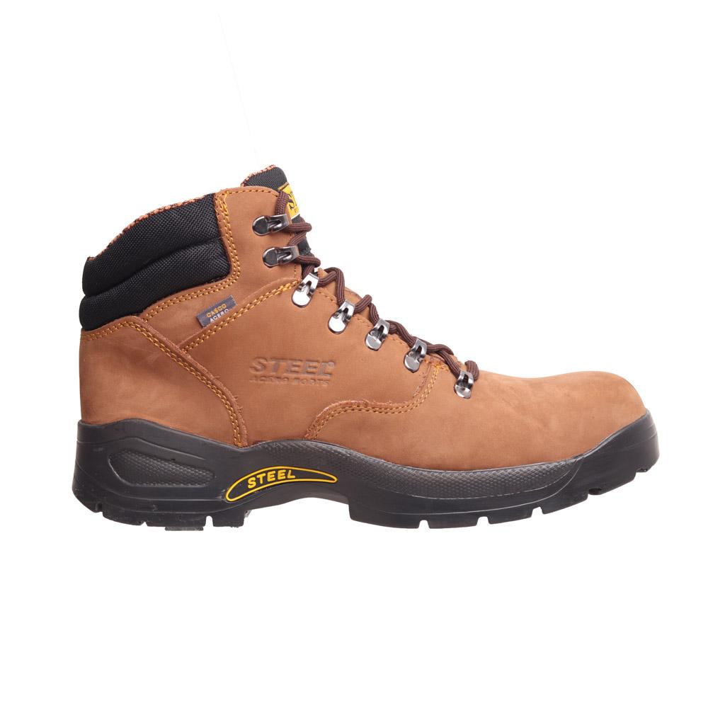 Foto 2 pulgar | Bota Hombre Industrial Casco Steel Boost Cafe