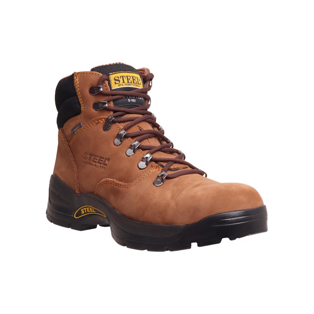 Foto 3 pulgar | Bota Hombre Industrial Casco Steel Boost Cafe