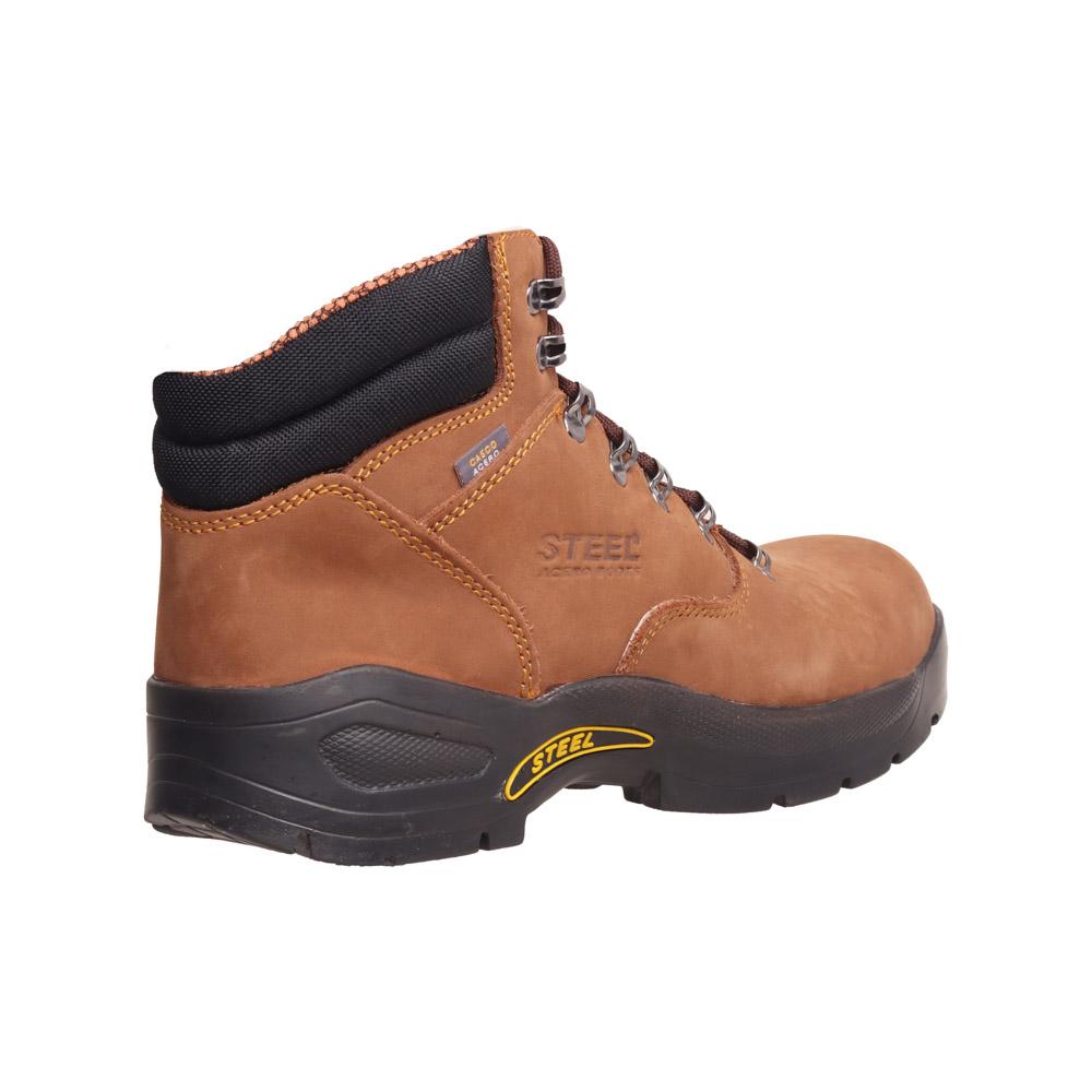 Foto 4 pulgar | Bota Hombre Industrial Casco Steel Boost Cafe