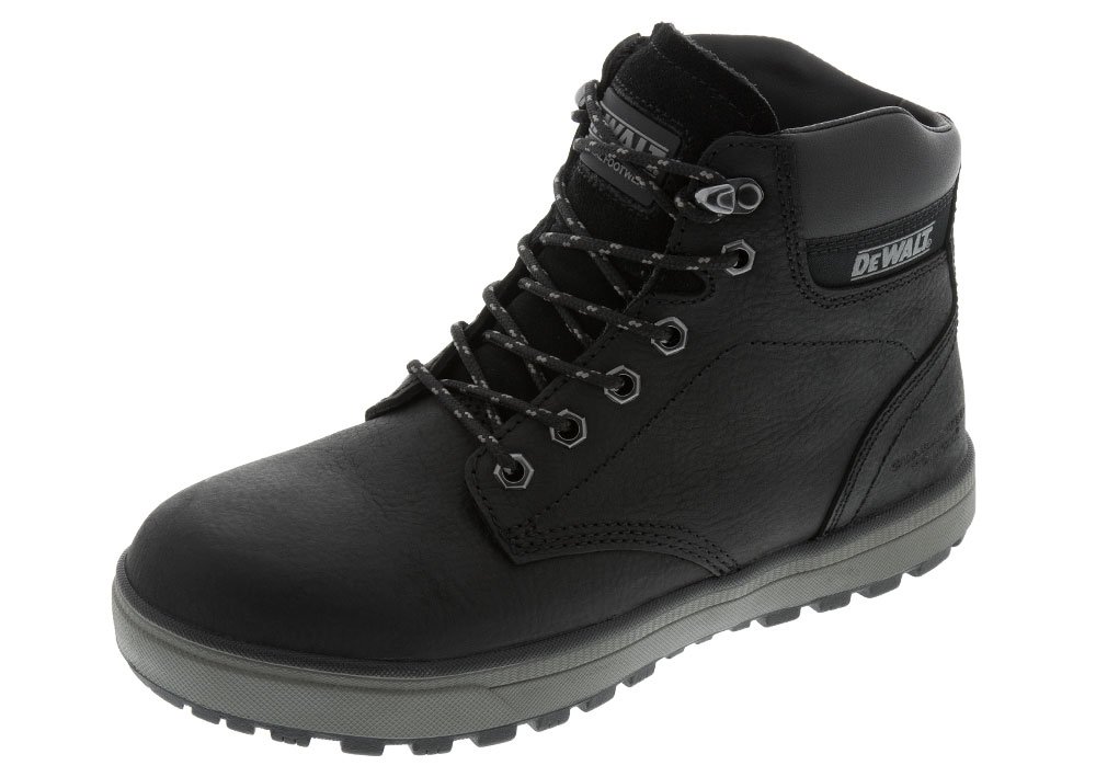 Bota De Trabajo Dewalt De Piel De Plasma Con Punta De Acero Para Hombre, Color Negro - Venta Internacional.