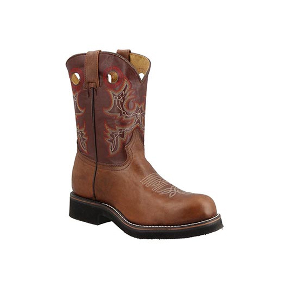 Foto 2 pulgar | Botas Establo Salvatore 2810 Casco Acero Vaquera Trabajo Claro/rojo Bota Caballero Talla 25 A 30 M