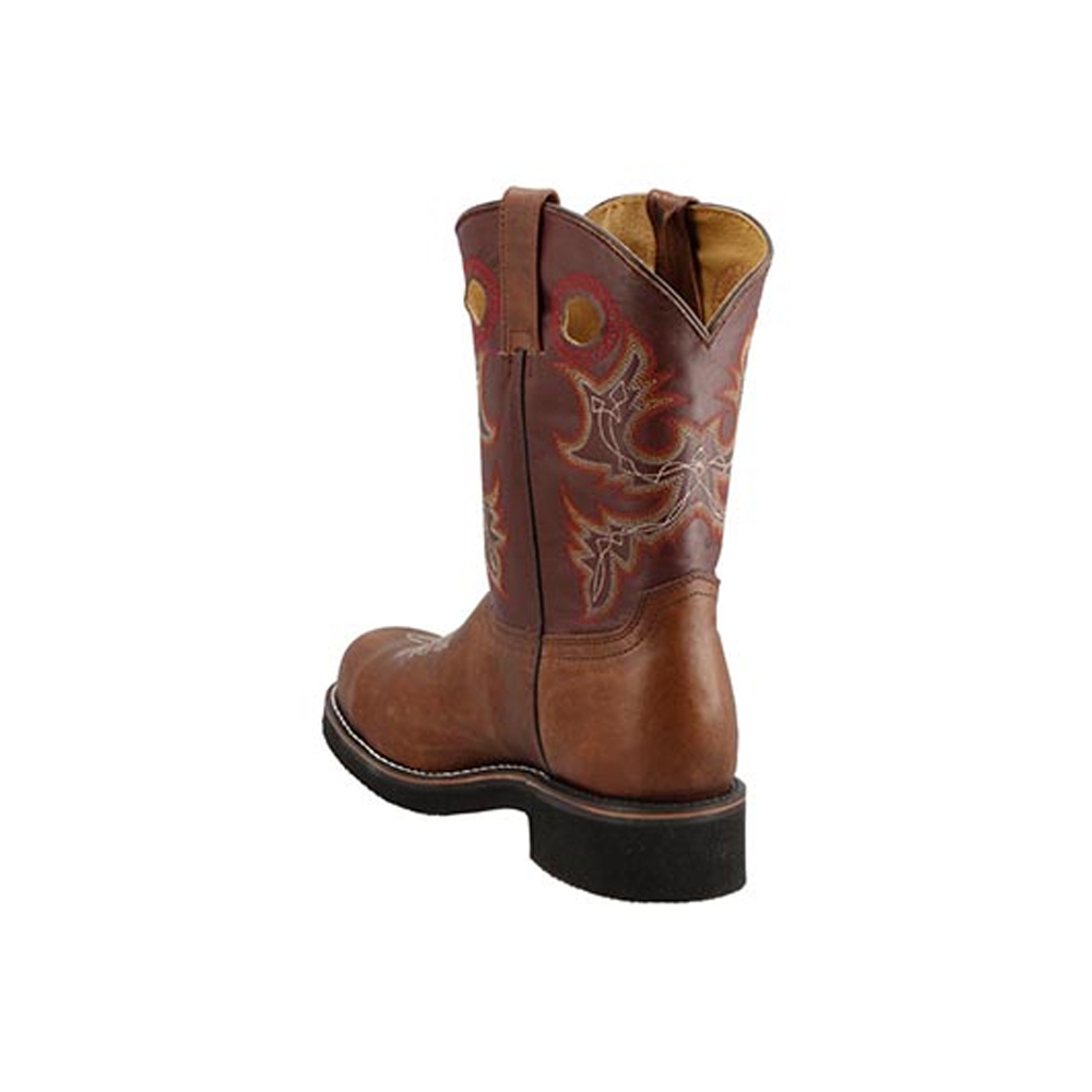 Foto 4 pulgar | Botas Establo Salvatore 2810 Casco Acero Vaquera Trabajo Claro/rojo Bota Caballero Talla 25 A 30 M