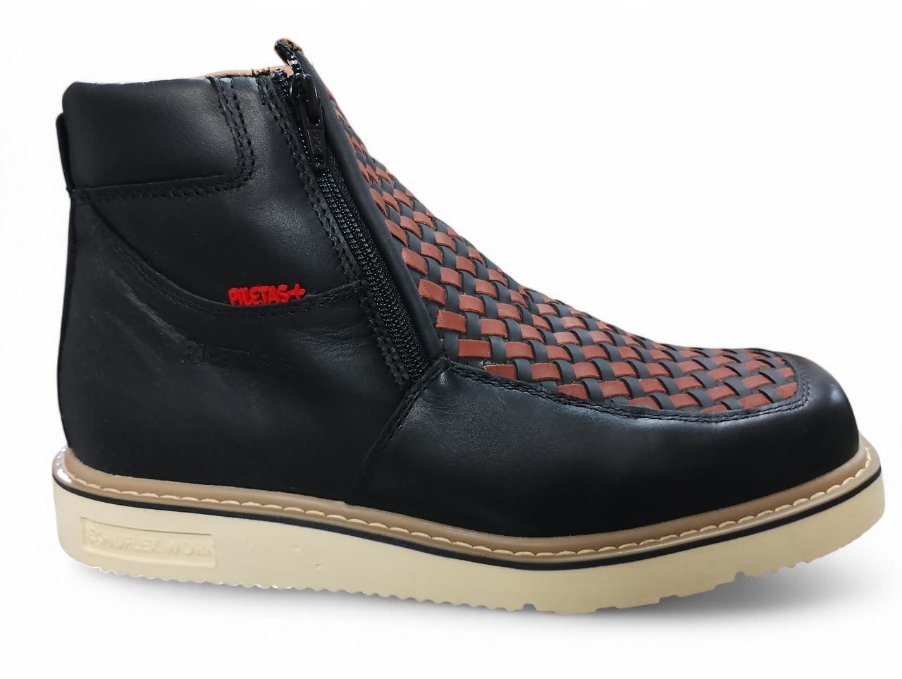 Foto 1 | Bota Piletas Petatillo Negro/vino