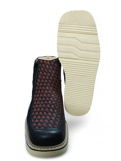 Foto 3 | Bota Piletas Petatillo Negro/vino