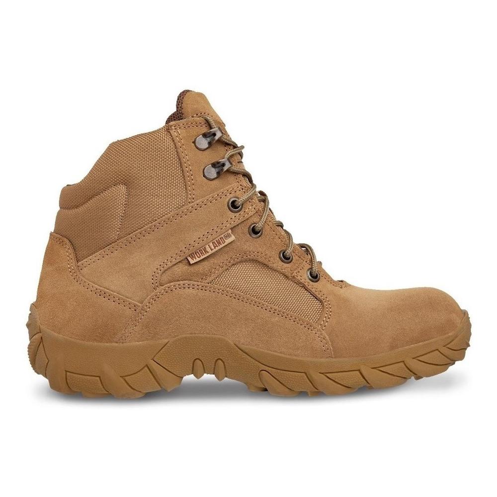 Foto 2 | Botas Tacticas Hombre Work Land Trabajo Beige