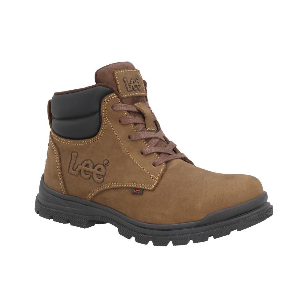 Foto 3 pulgar | Bota Lee Hombre Industrial Comoda Ajustable Cafe