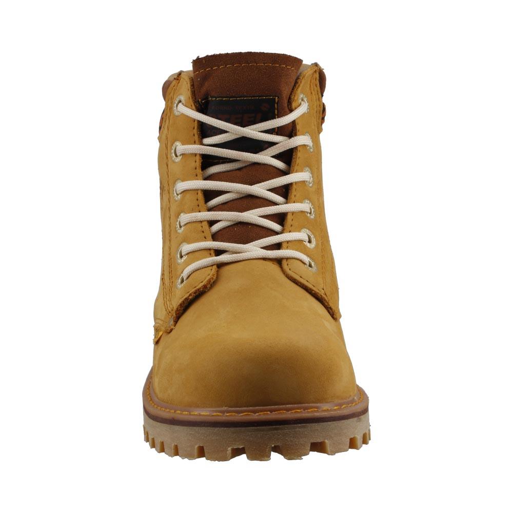 Foto 8 pulgar | Bota Hombre Steel Boost Industrial Confort Hiking Cafe