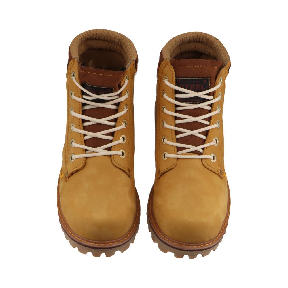 Foto 9 pulgar | Bota Hombre Steel Boost Industrial Confort Hiking Cafe