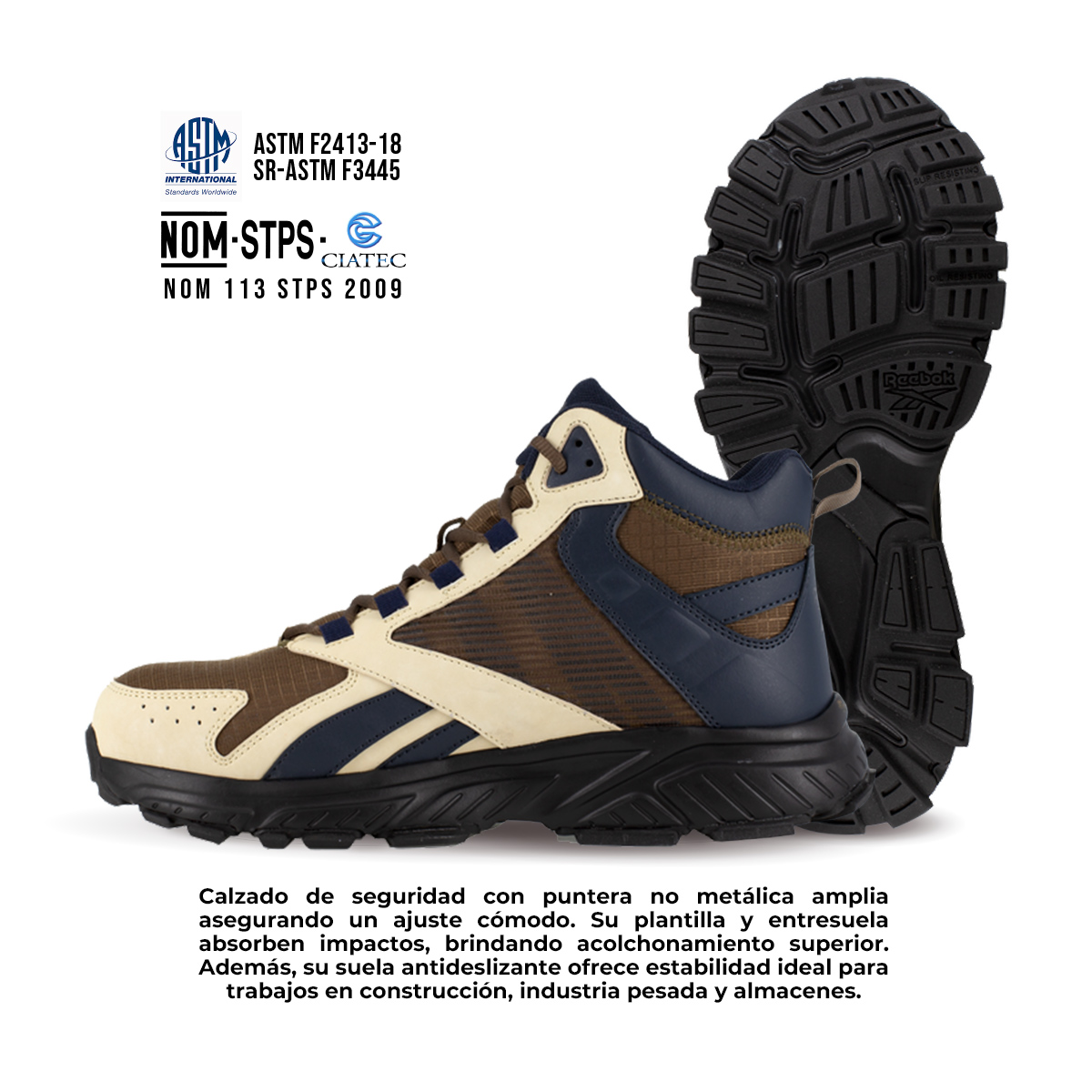 Foto 4 | Bota De Seguridad Hyperium Work Reebok Diélectrico 3262