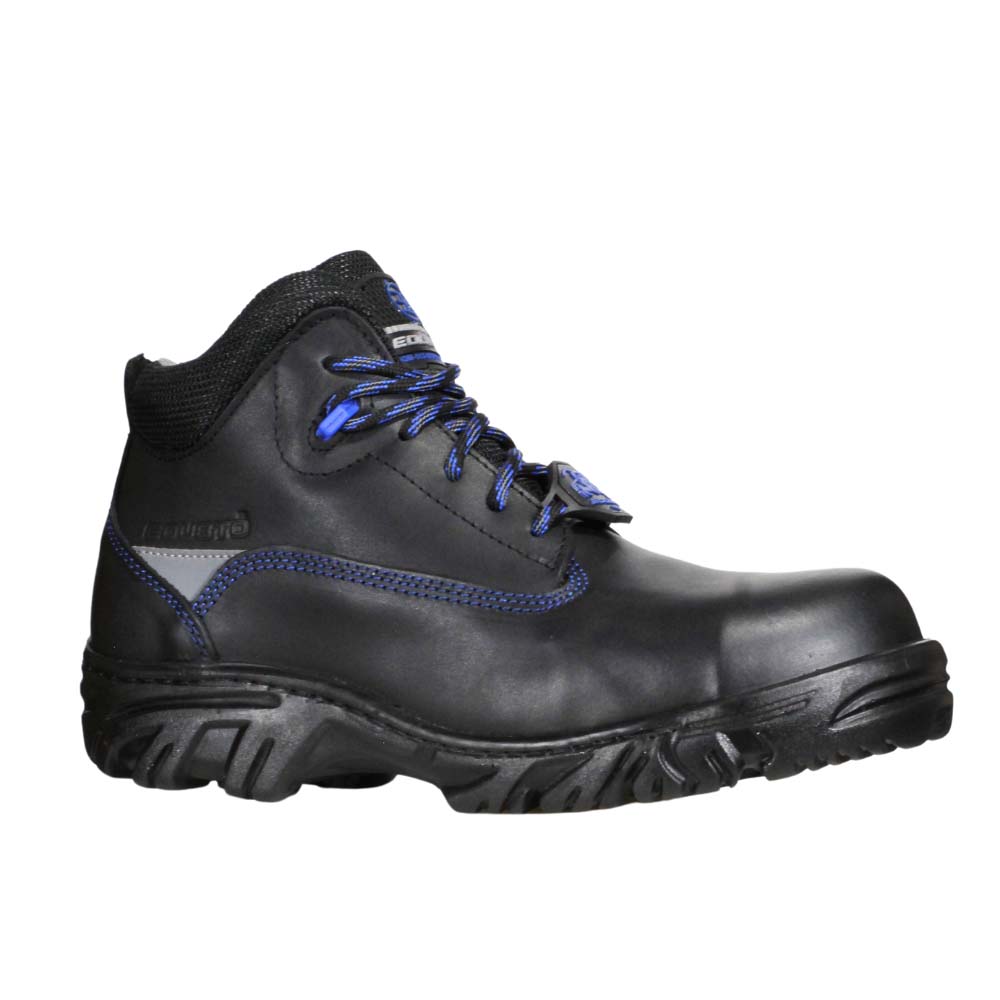 Foto 2 pulgar | Botas Edubto 945 Negro Azul Industrial Dielectrica Piel