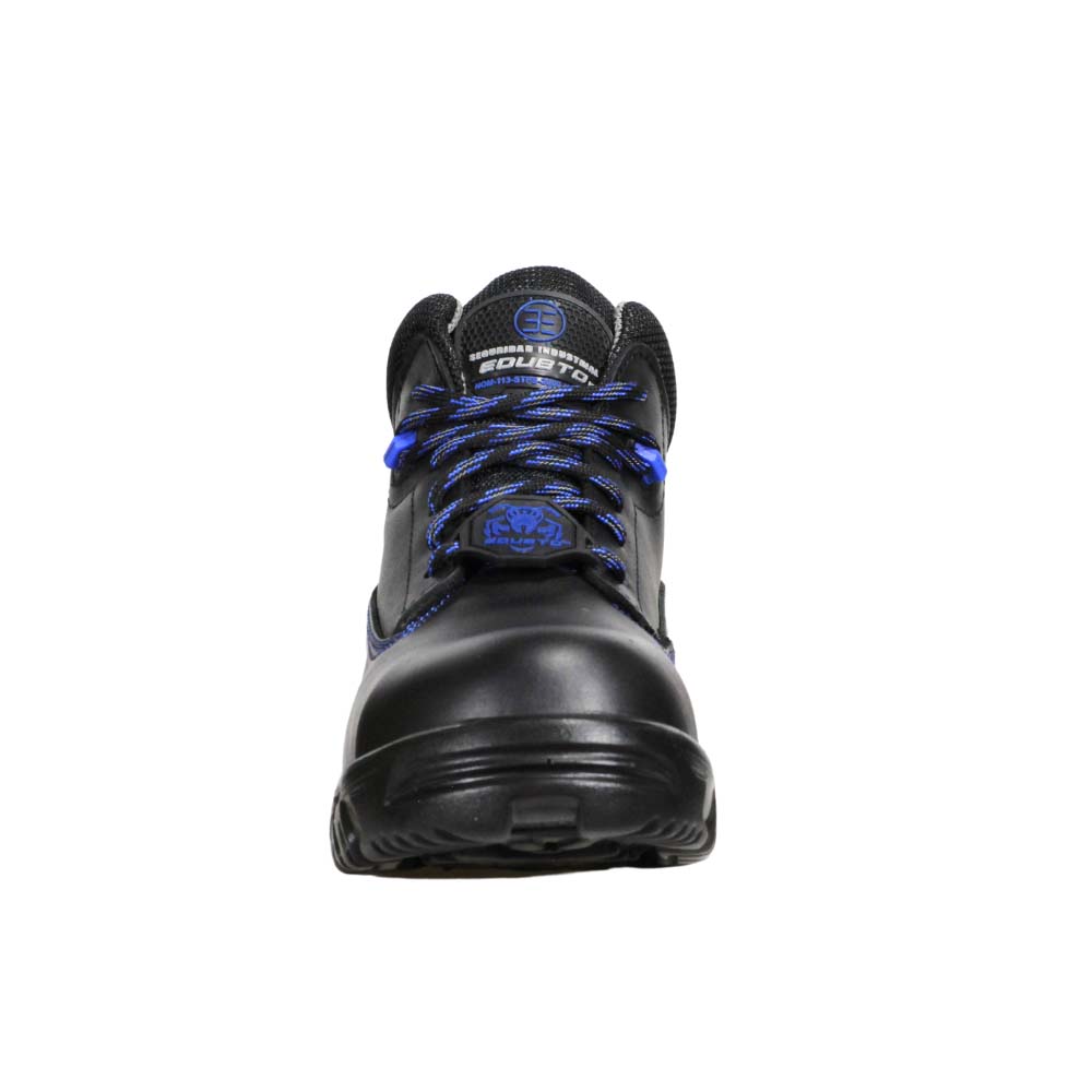 Foto 8 pulgar | Botas Edubto 945 Negro Azul Industrial Dielectrica Piel