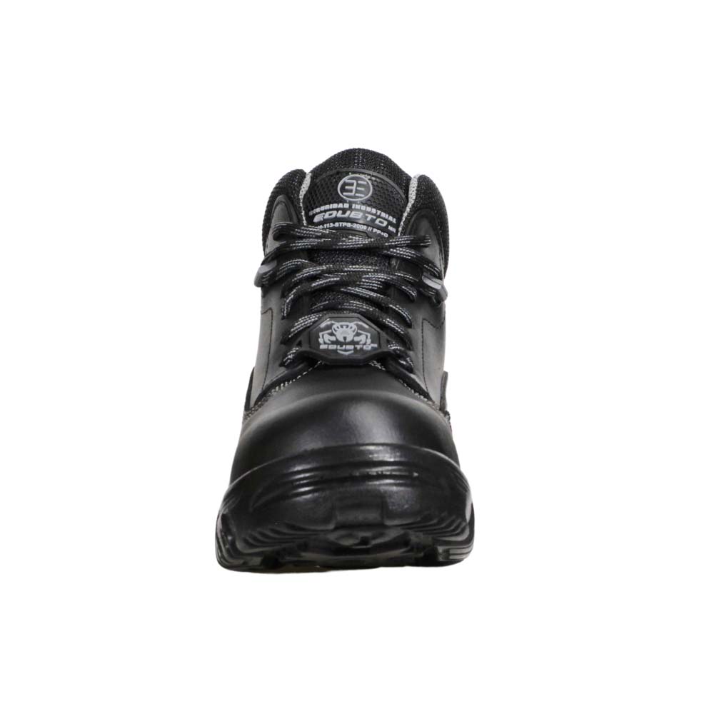 Foto 8 pulgar | Botas Edubto 945 Negro Gris Industrial Dielectrica Piel