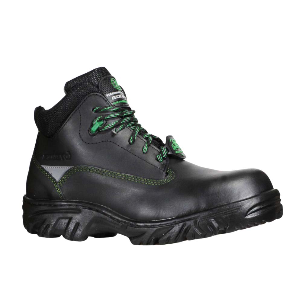 Foto 2 pulgar | Botas Edubto 945 Negro Verde Industrial Dielectrica Piel