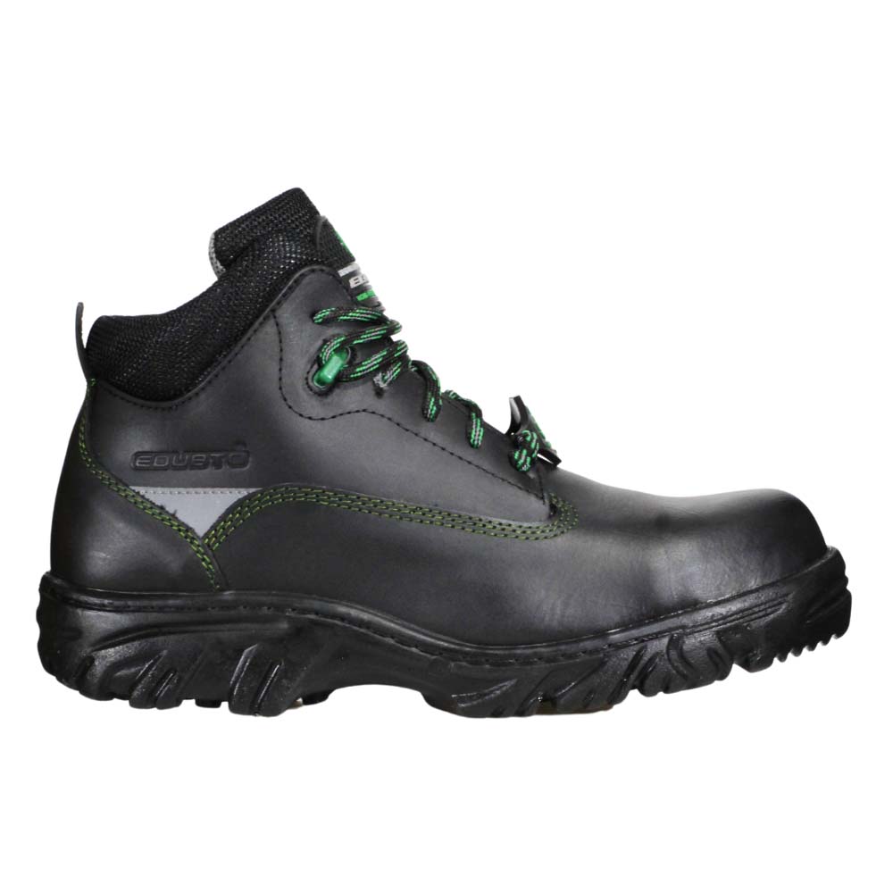 Foto 3 pulgar | Botas Edubto 945 Negro Verde Industrial Dielectrica Piel