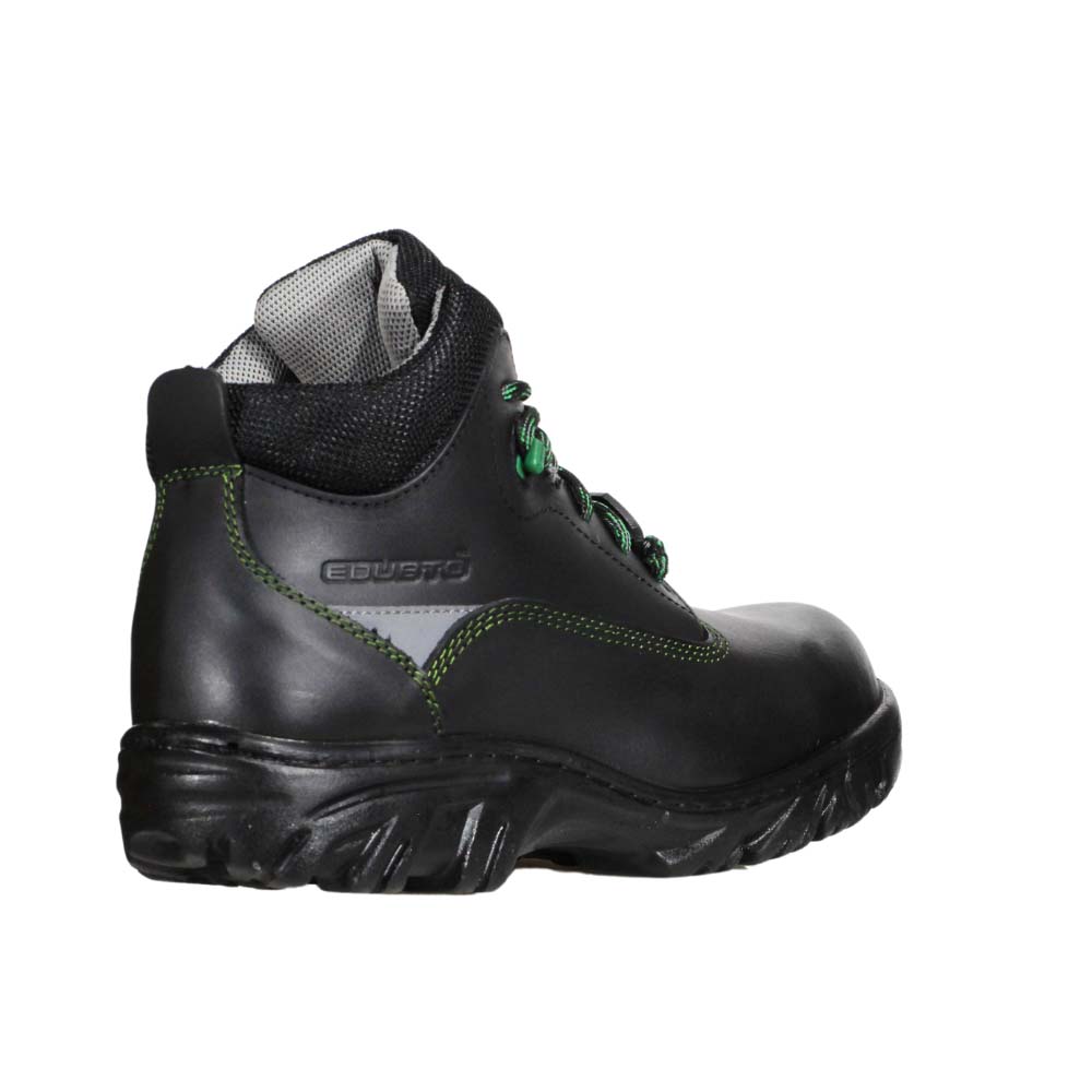 Foto 4 pulgar | Botas Edubto 945 Negro Verde Industrial Dielectrica Piel