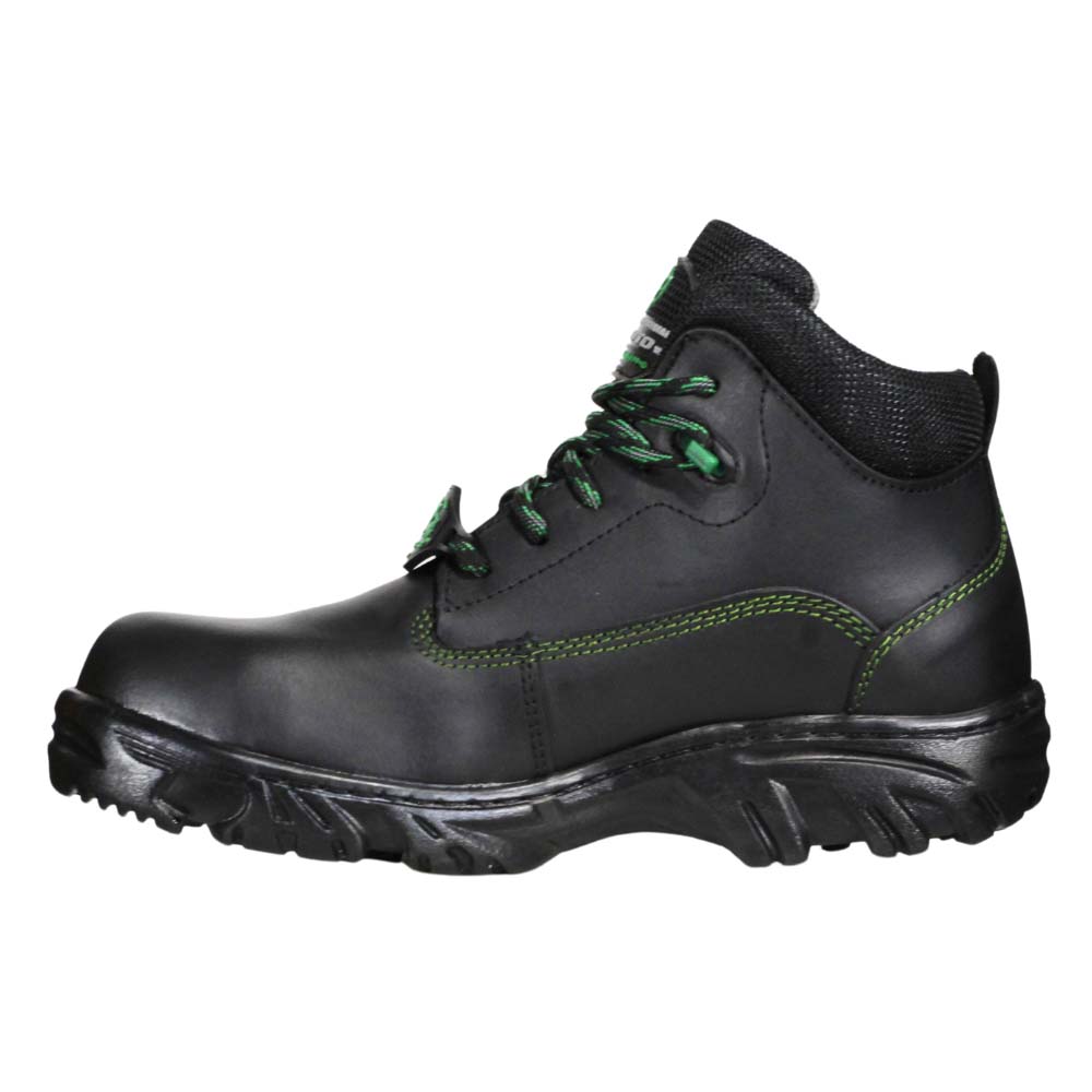 Foto 6 pulgar | Botas Edubto 945 Negro Verde Industrial Dielectrica Piel