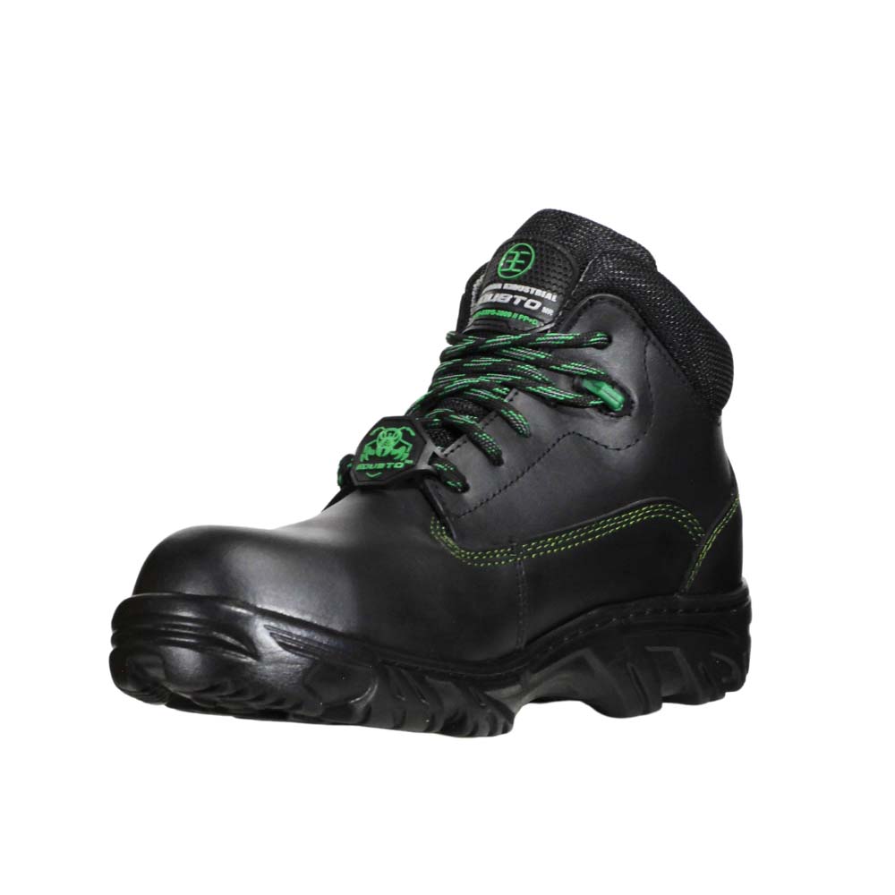 Foto 7 pulgar | Botas Edubto 945 Negro Verde Industrial Dielectrica Piel