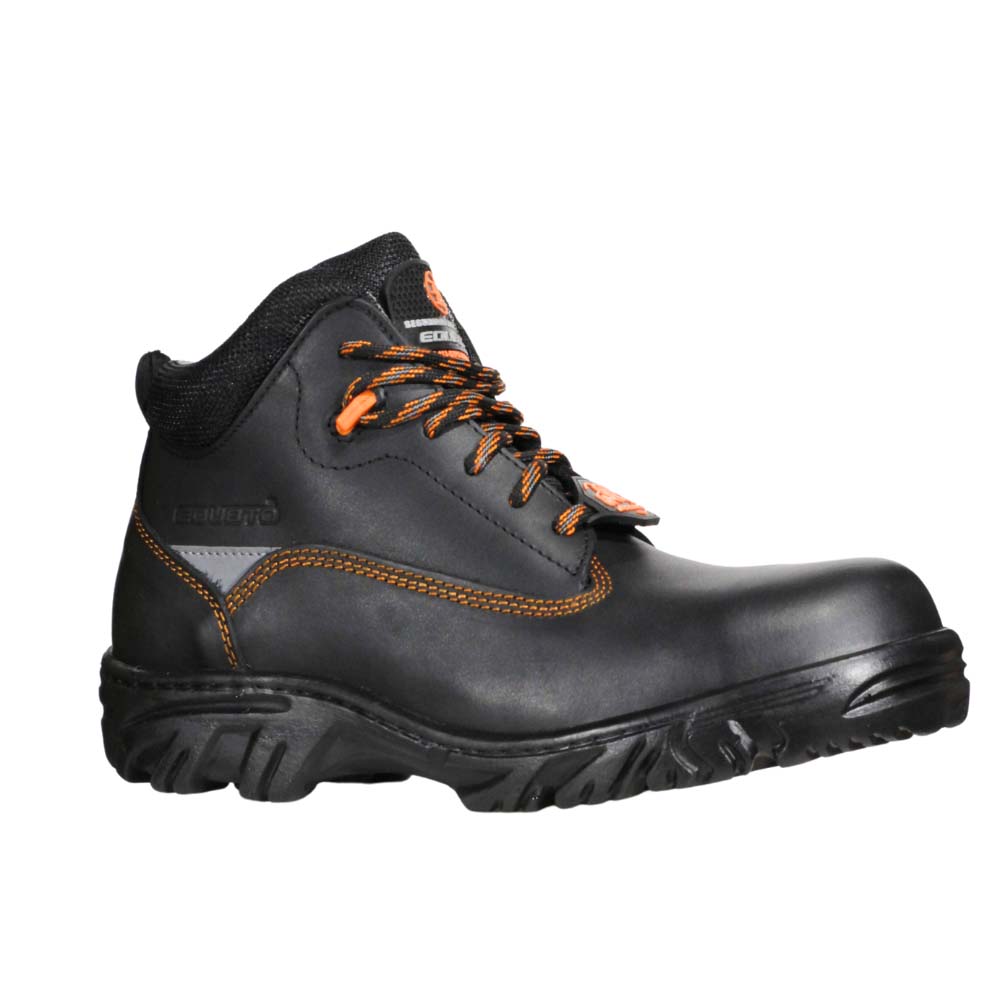 Foto 1 | Botas Edubto 945 Negro Naranja Industrial Dielectrica Piel