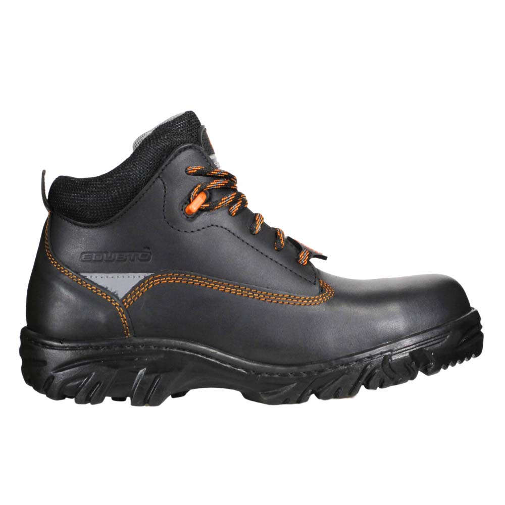 Foto 3 pulgar | Botas Edubto 945 Negro Naranja Industrial Dielectrica Piel