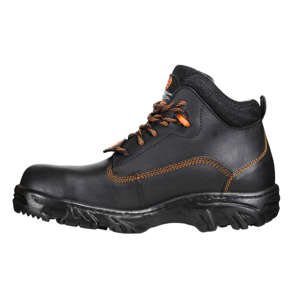 Foto 6 pulgar | Botas Edubto 945 Negro Naranja Industrial Dielectrica Piel