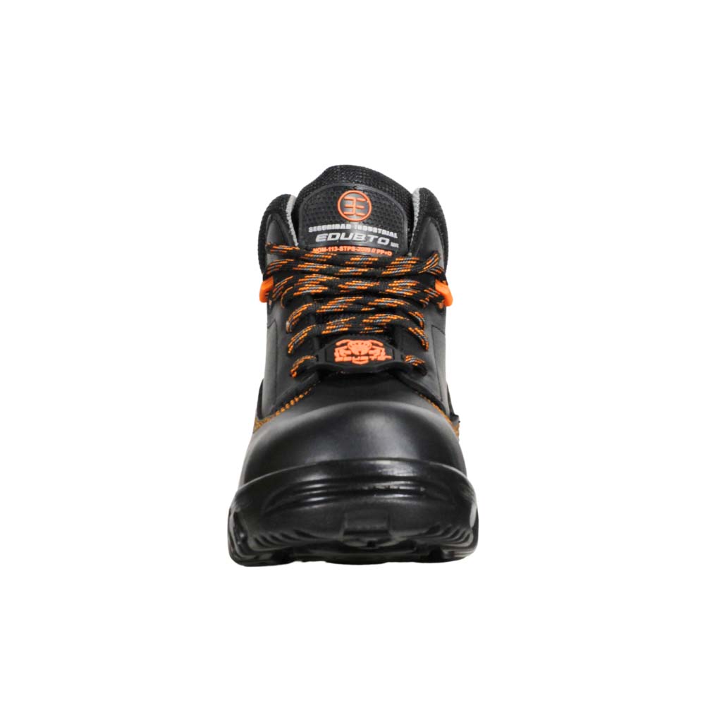 Foto 8 pulgar | Botas Edubto 945 Negro Naranja Industrial Dielectrica Piel