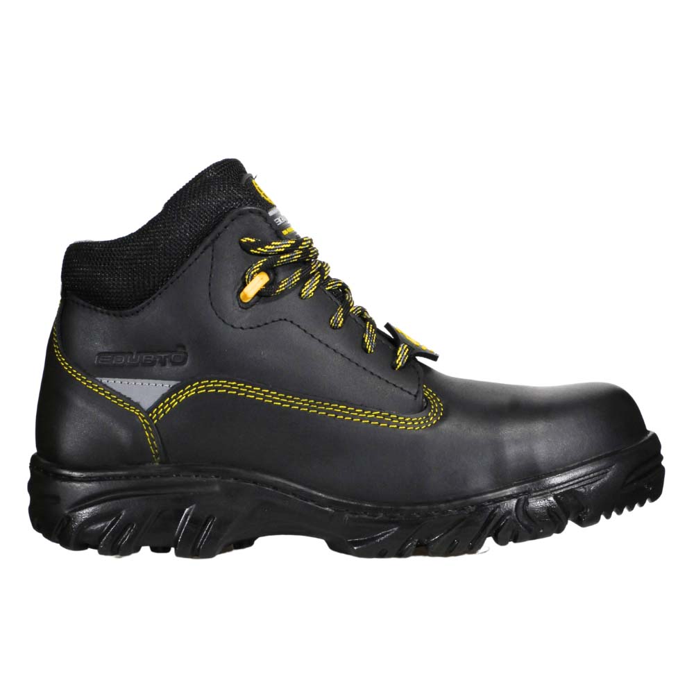 Foto 3 pulgar | Botas Edubto 945 Negro Amarillo Industrial Dielectrica Piel
